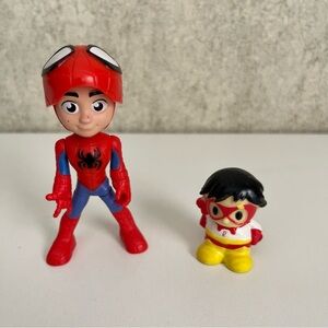 Superhero Action Figure Set - Spidey & Ryan Red and Yellow